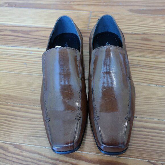 Kenneth Cole Magic One Conac Leather Slip On Dress Loafers Shoes Men\'s SIZE 8 main image 4